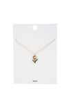 Flower Charm Necklace