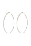Classic Basic Rhinestone Hoop Earring